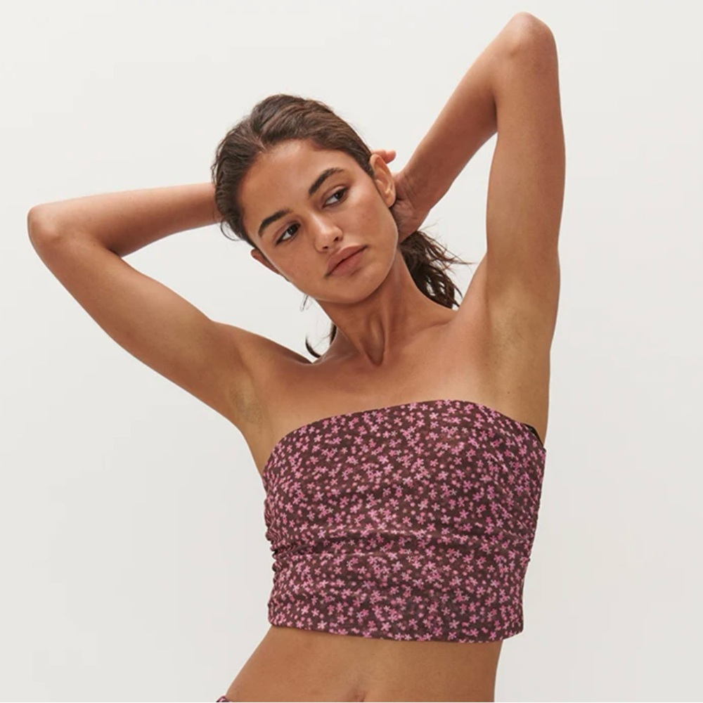 Flowered strapless top!! - Picture 1 of 15